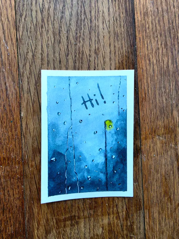 Hi! aceo art card