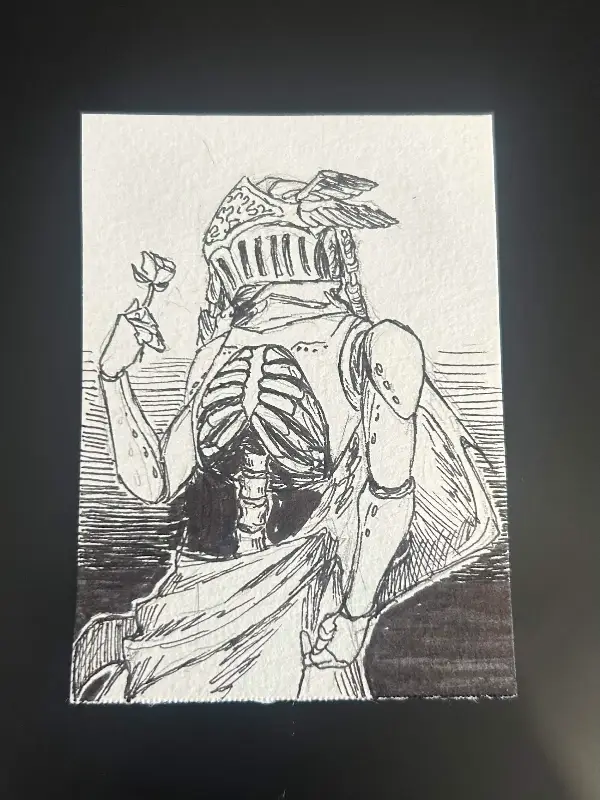 Ribs aceo art card