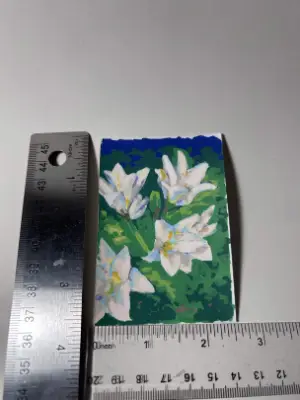 Lilies aceo art card thumbnail 2