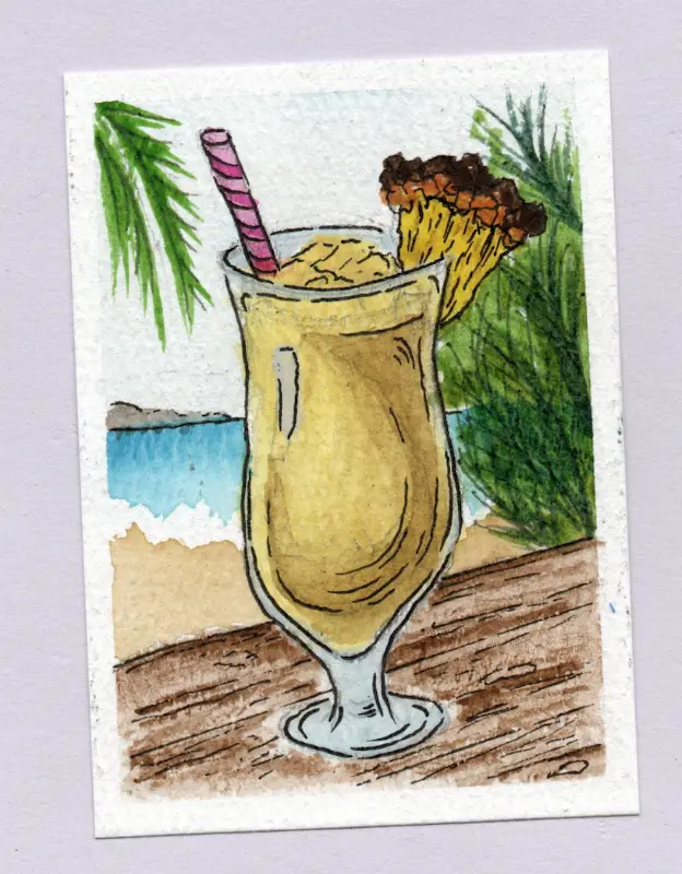 Colada aceo art card