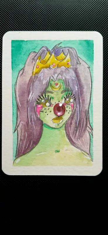 Quiet Princess aceo art card
