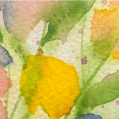 Spring Garden 2 aceo art card thumbnail 3