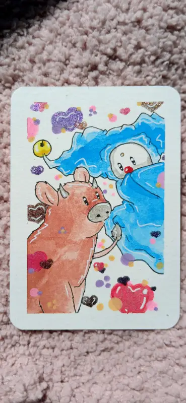 Im Obsessed aceo art card