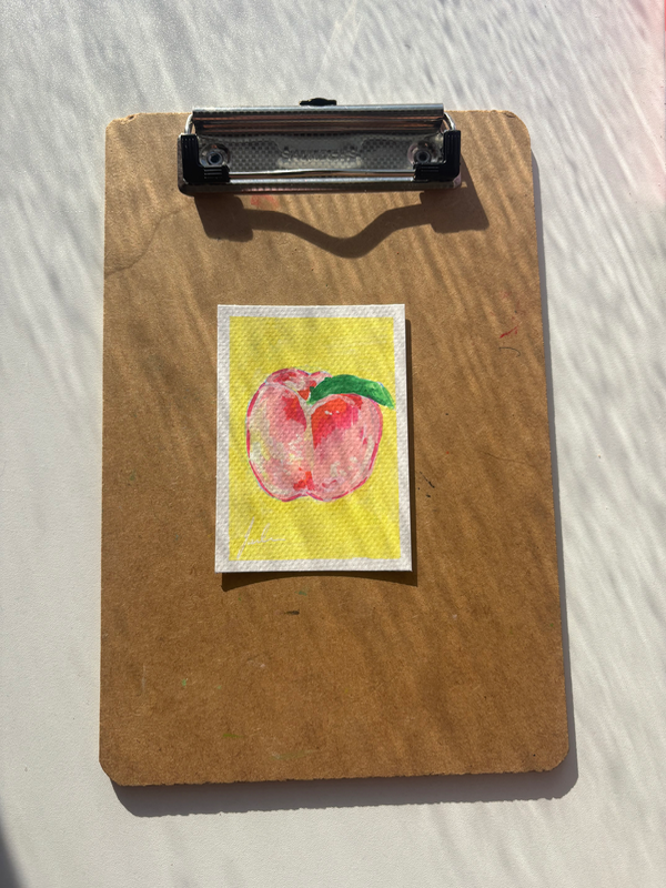 “Cute Peach” aceo art card