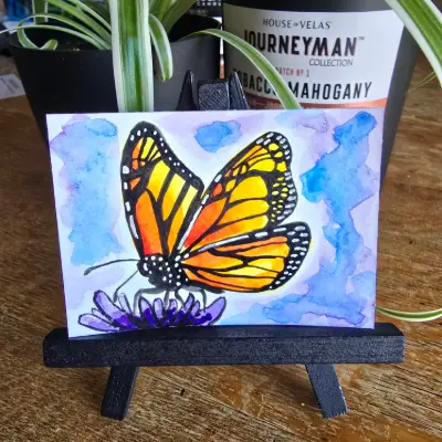 Monarch aceo art card thumbnail 3