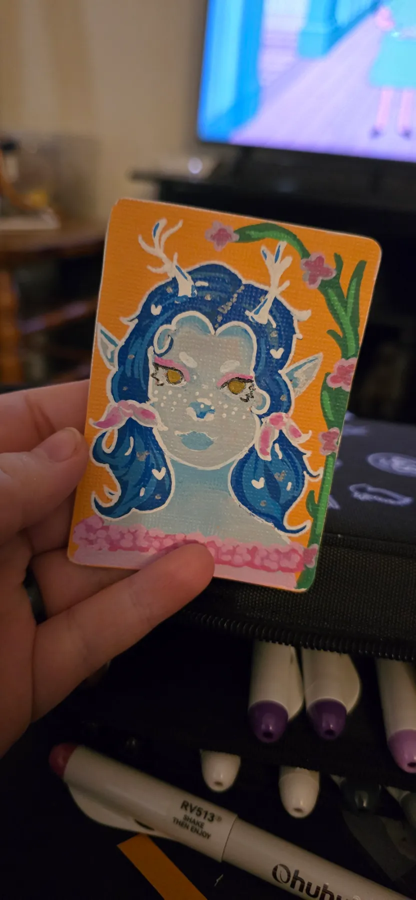 Fantasy Fawn aceo art card