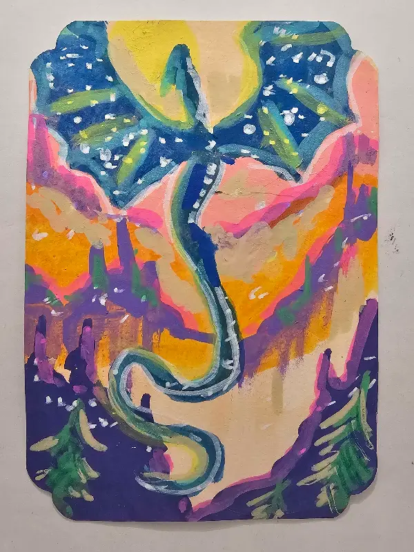 Twilight Dragon aceo art card