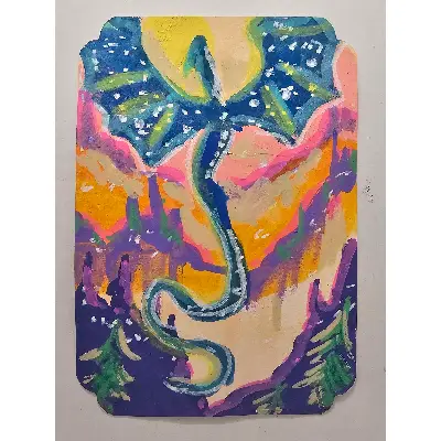 Twilight Dragon aceo art card thumbnail 1