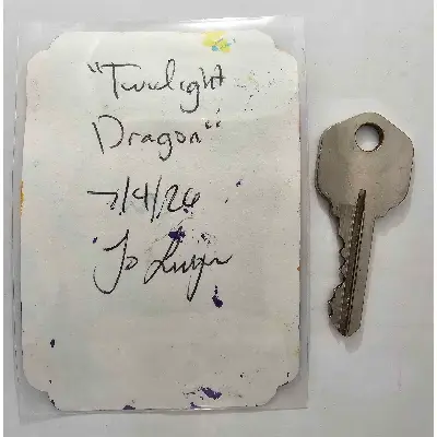 Twilight Dragon aceo art card thumbnail 3