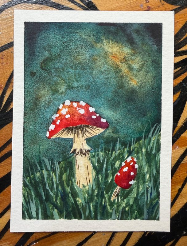 Forest Floor aceo art card