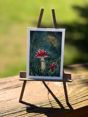 Forest Floor aceo art card thumbnail 1