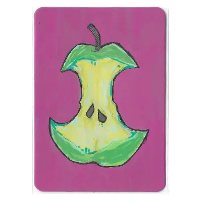 A Single Pear aceo art card thumbnail 1