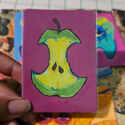 A Single Pear aceo art card thumbnail 2