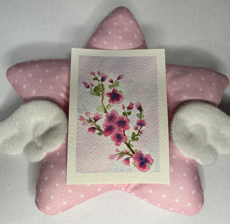 Cotton Candy Blossoms aceo art card