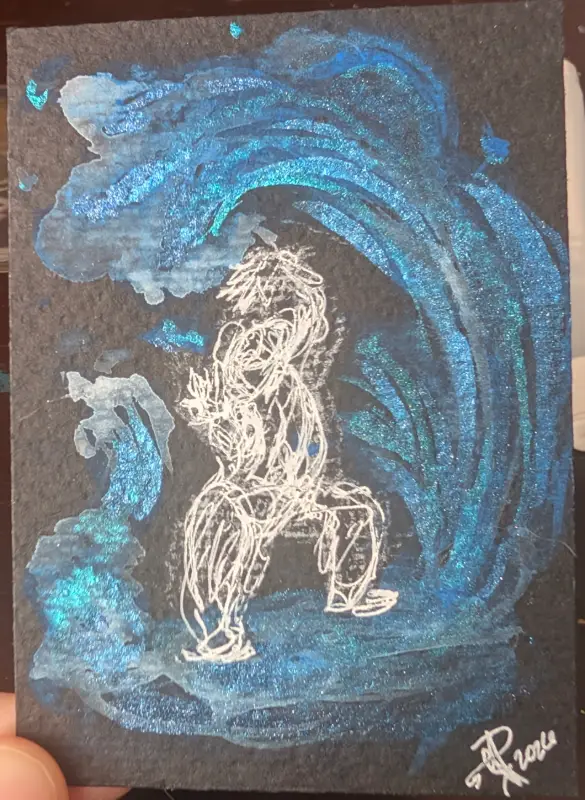 Water Dancer aceo art card