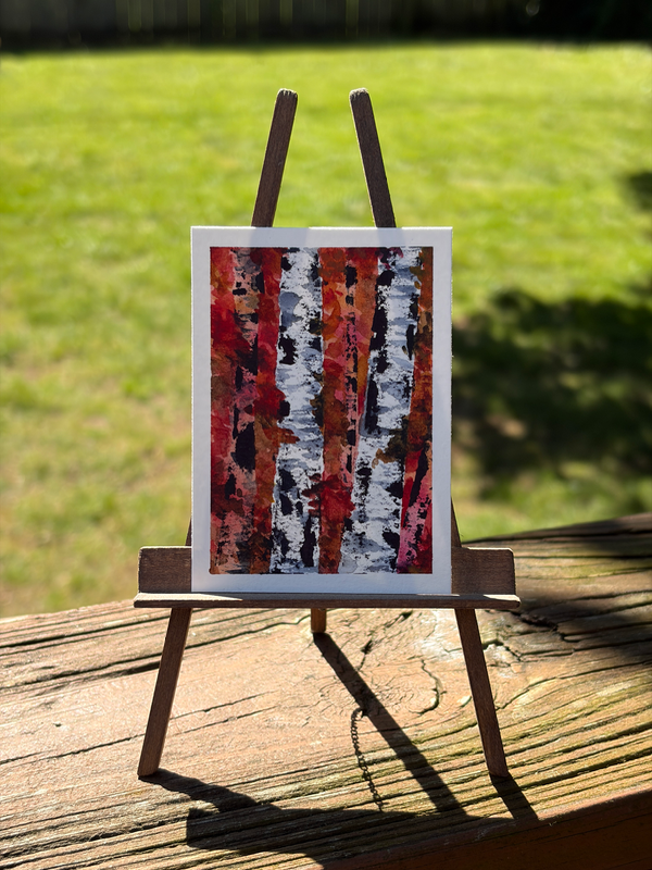 Birch Please aceo art card