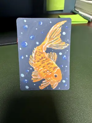 Golden aceo art card thumbnail 1