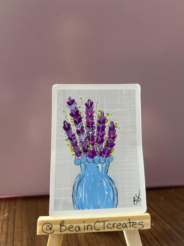 Periwinkle aceo art card