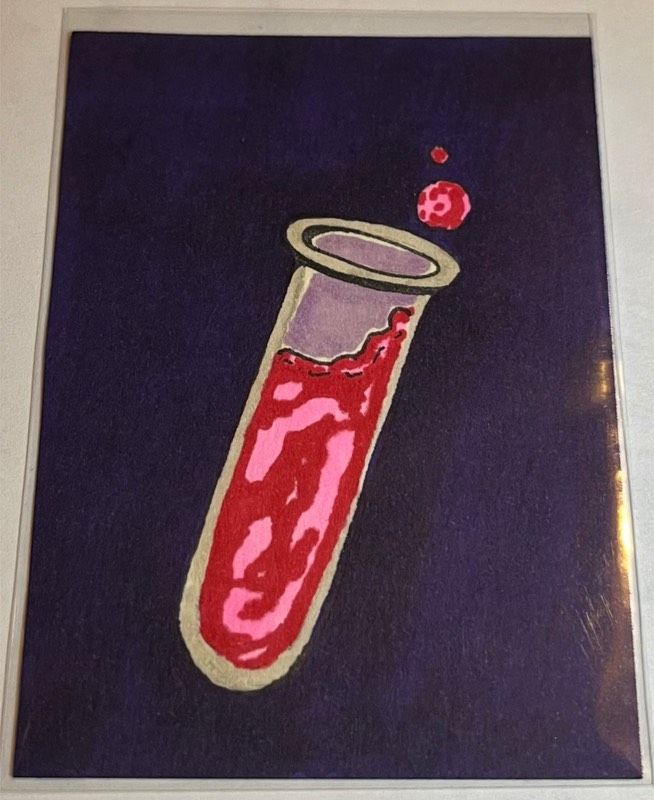 Bubble Bubble aceo art card