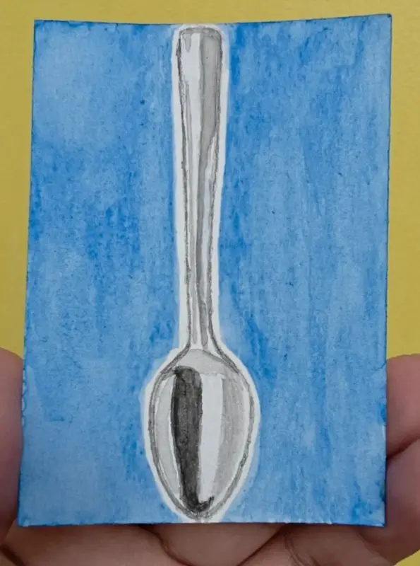 Silver Spoon aceo art card