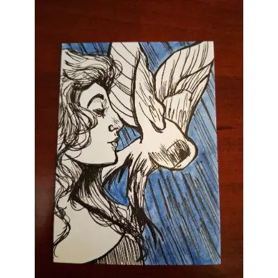 Athena aceo art card thumbnail 2