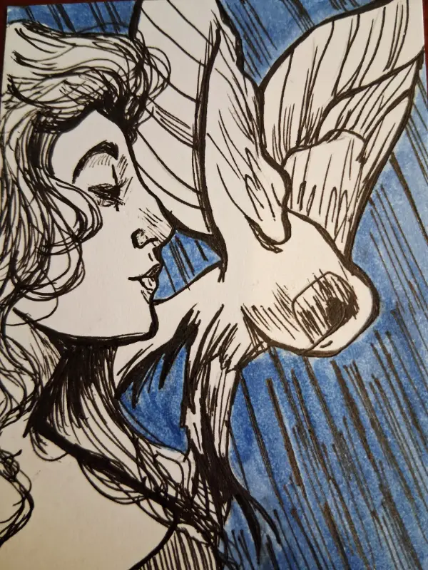 Athena aceo art card
