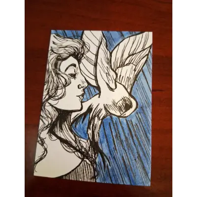 Athena aceo art card thumbnail 3