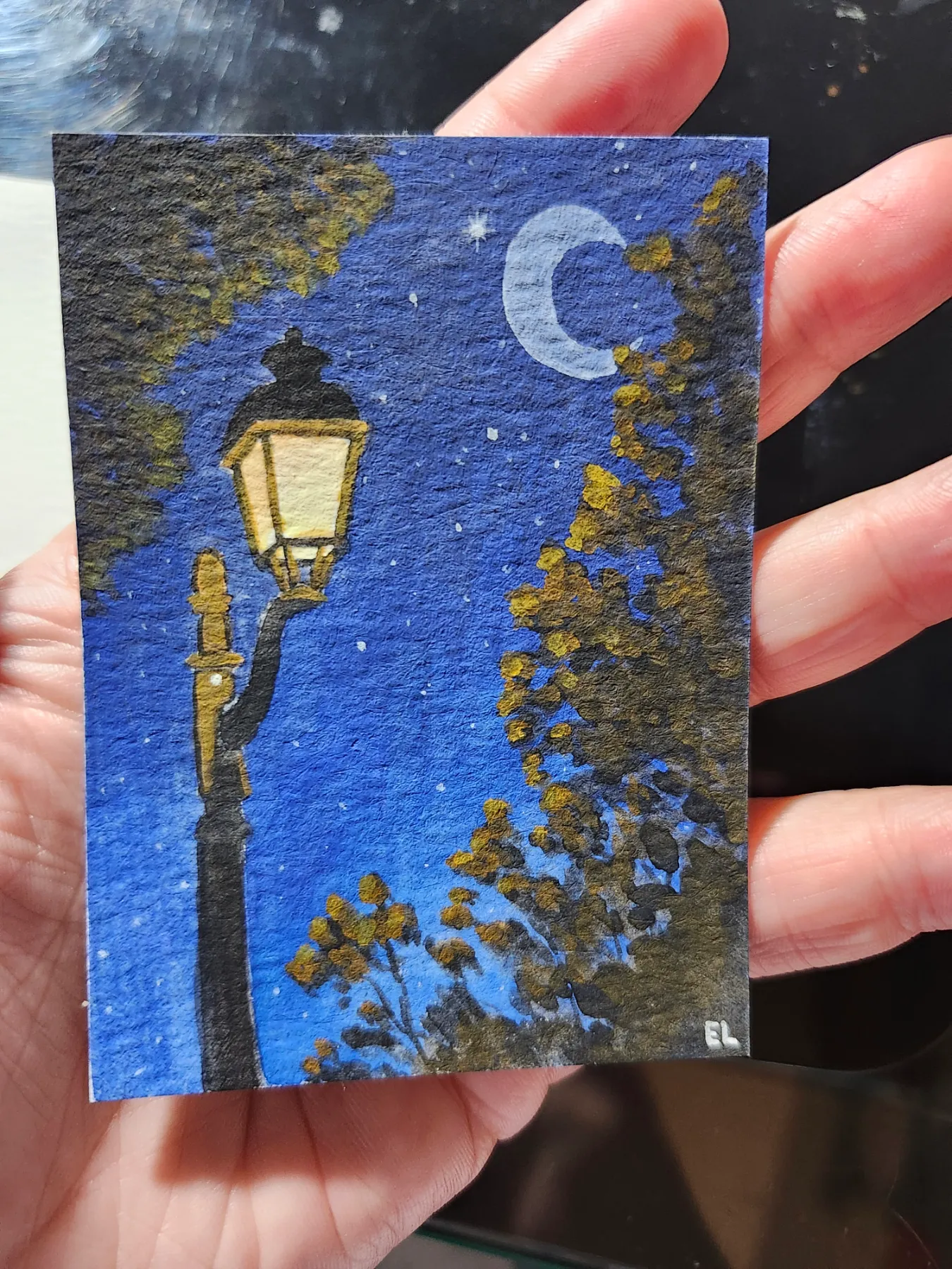 Night Vibe 🌙✨ aceo art card