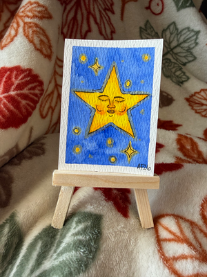 Star Light, Star Bright aceo art card thumbnail 1