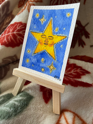 Star Light, Star Bright aceo art card thumbnail 2