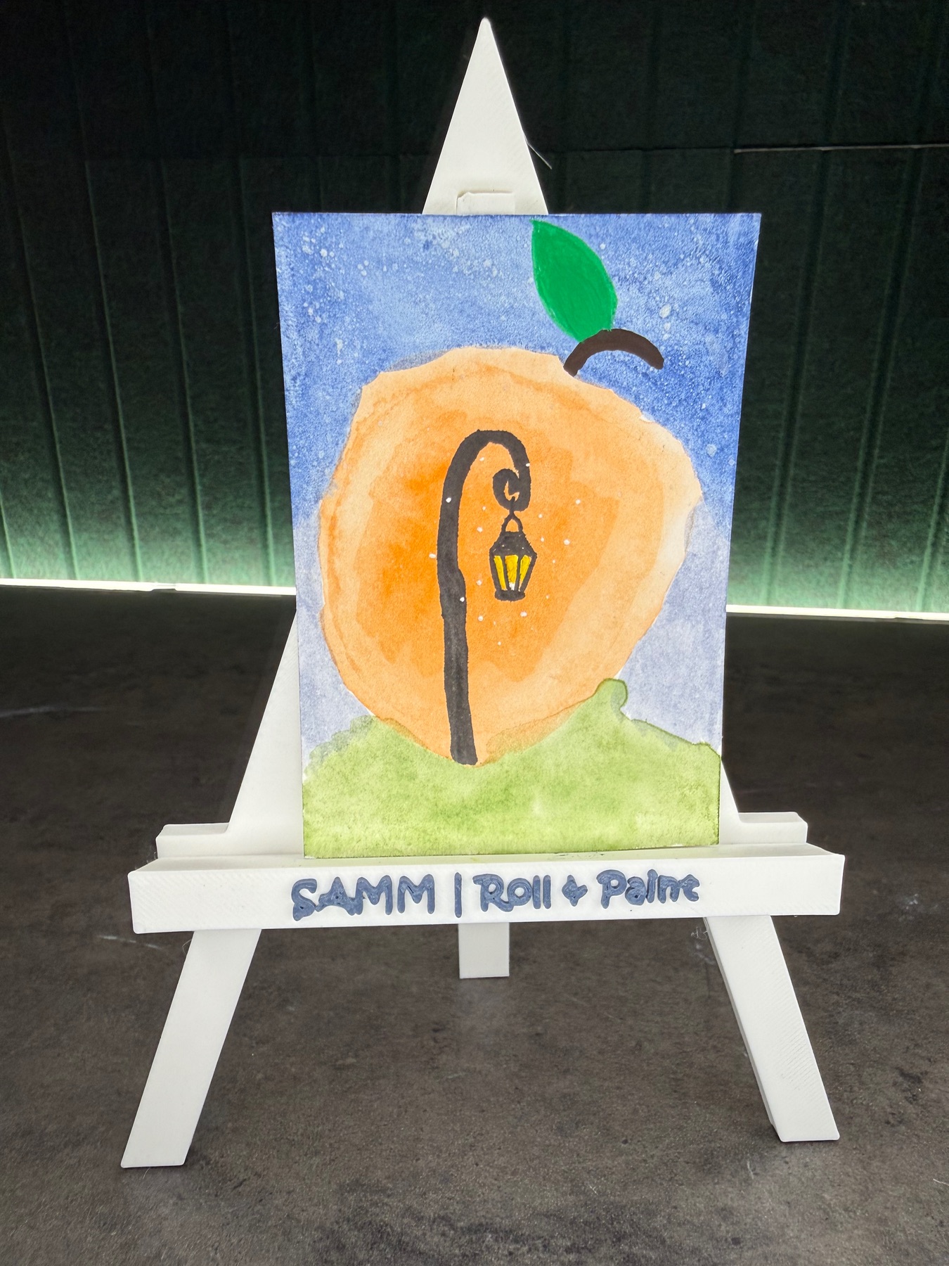 Roll & Paint day 28 | A Glow For What’s Growing aceo art card