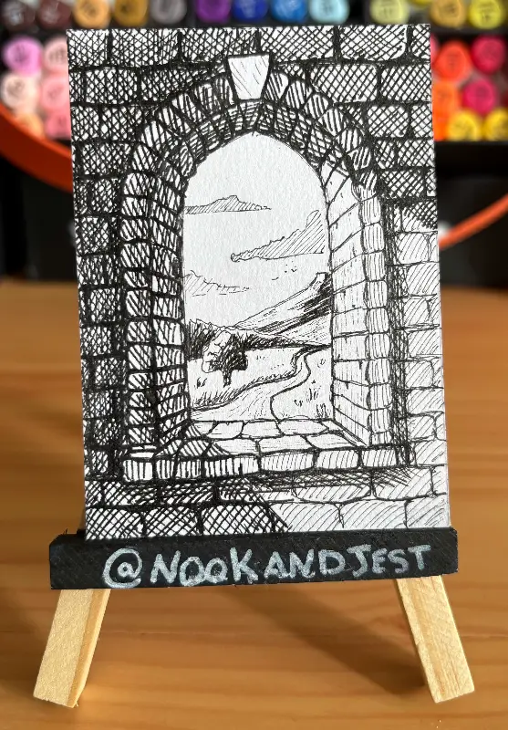 Window to the Land aceo art card