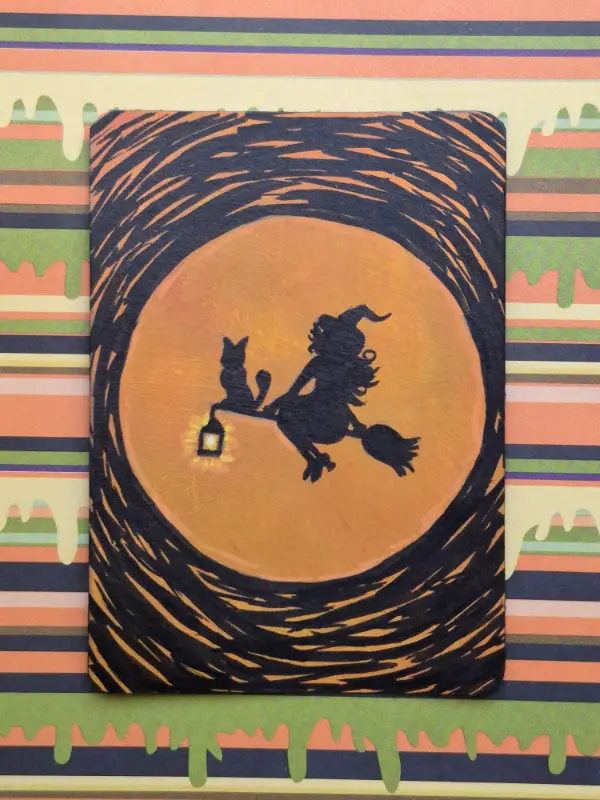 Midnight Ride aceo art card