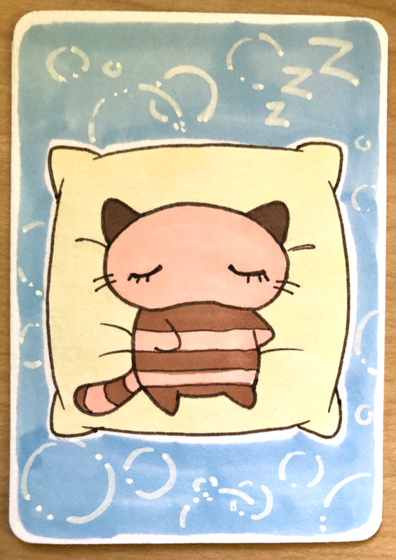 Nemukko Nyago aceo art card