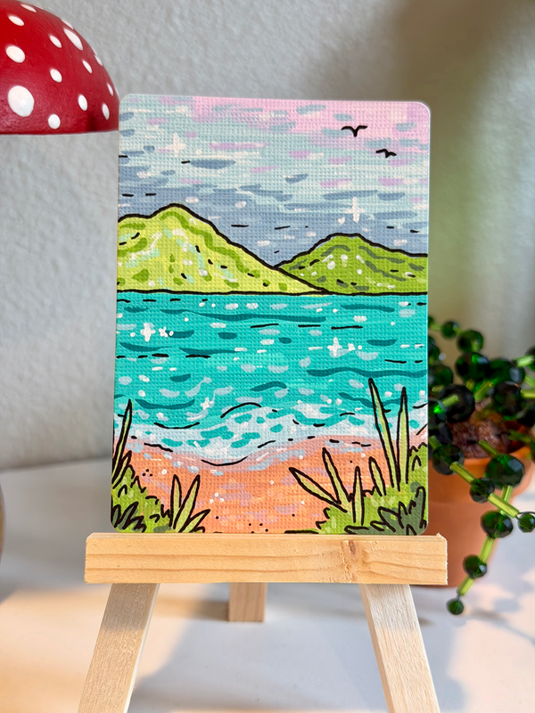 Morning Seascape aceo art card