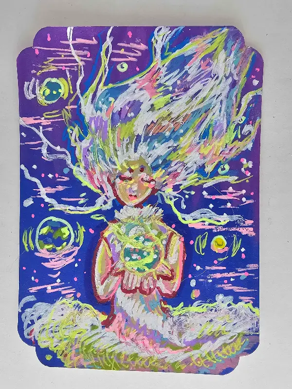 Galaxy Princess aceo art card