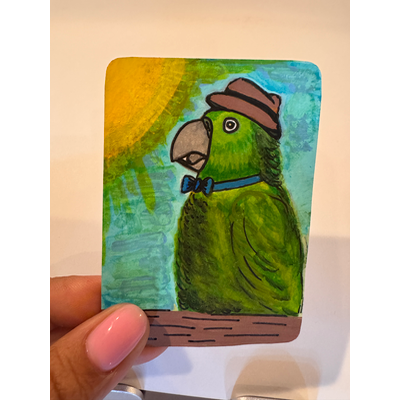 Sun & moonlight aceo art card thumbnail 2