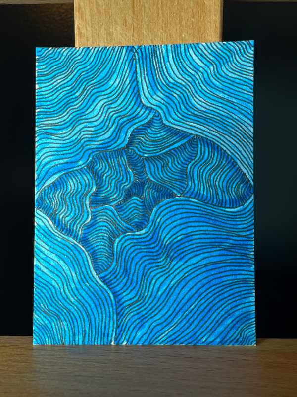 Abstract #1 aceo art card