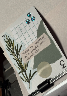 Quote Card #124 by Mazerzine rosemary Aristotle aceo art card thumbnail 2