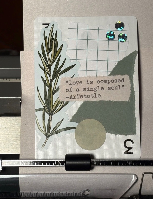 Quote Card #124 by Mazerzine rosemary Aristotle aceo art card