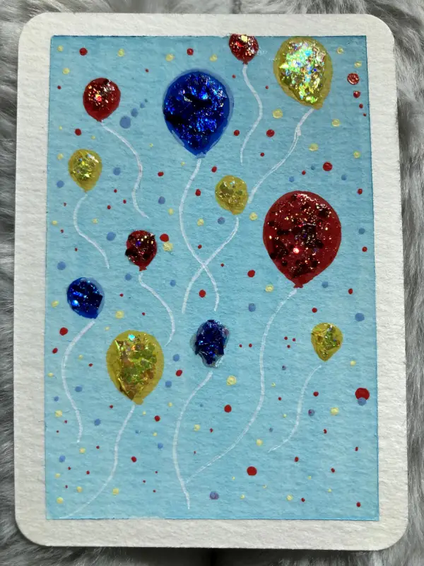 Drifting Shimmer aceo art card