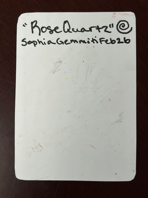 Rose Quartz aceo art card thumbnail 2
