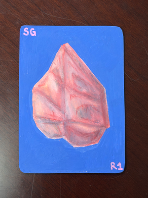 Rose Quartz aceo art card thumbnail 1