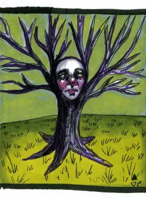 Mourning Tree - Origins aceo art card thumbnail 1