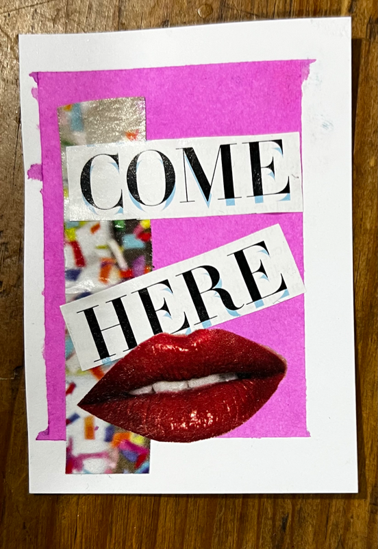 Come Here aceo art card