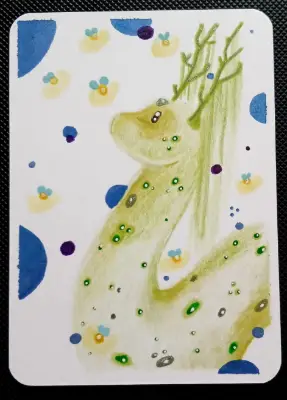 Quiet Serpent aceo art card thumbnail 1