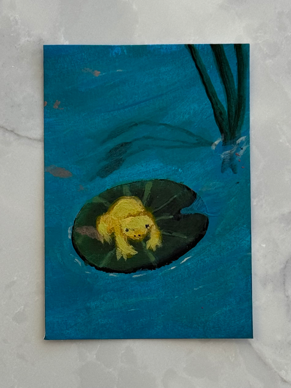 Frog Pond aceo art card