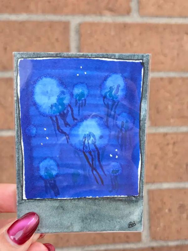 Jellyfish Tank aceo art card