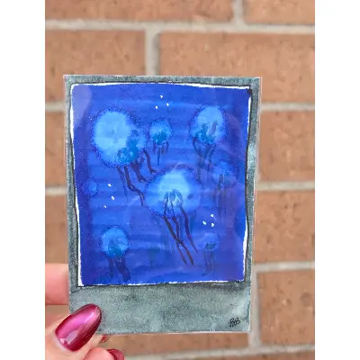 Jellyfish Tank aceo art card thumbnail 1
