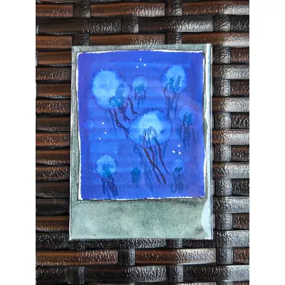 Jellyfish Tank aceo art card thumbnail 2
